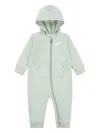 Nike Hooded French Terry Romper In Green