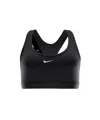 Nike Swoosh Medium Support Bra In Black