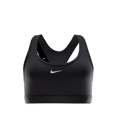 Nike Swoosh Womens Medium Support Sports Bra Dx6821 In Black