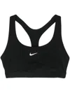 Nike Dri-fit Swoosh Women's High-support Non-padded Adjustable Sports Bra In Black