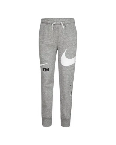 Nike Swoosh Print Sweatpant In Gray