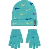 Nike Swoosh Repeat Beanie In Blue