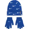 Nike Kids'  Swoosh Repeat Beanie In Blue