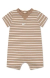 Nike Kids'  Swoosh Romper In Brown