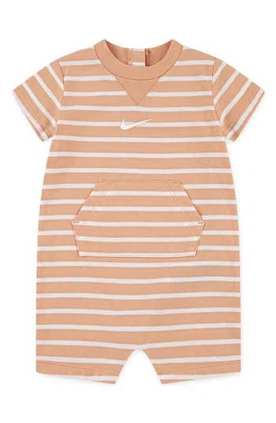 Nike Kids'  Swoosh Romper In Orange