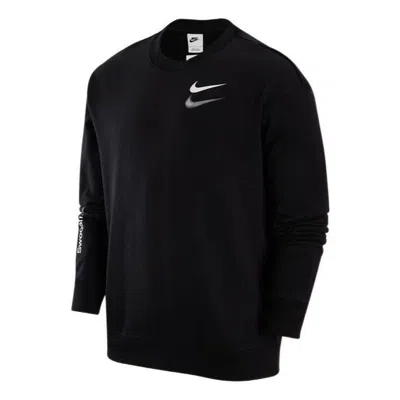 Nike Swoosh Shadow Printed Sweatshirt 'black'