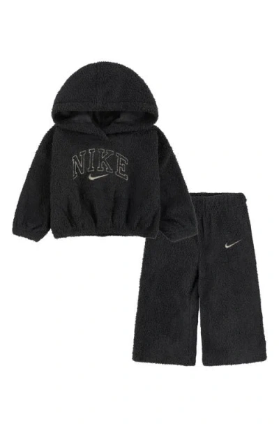 Nike Babies' Logo-embroidered Tracksuit Set In Black
