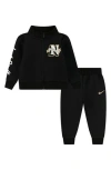 Nike Swoosh Spirit Track Jacket & Pants Set In Black