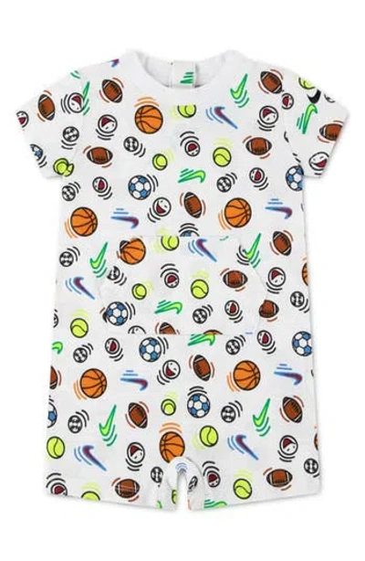 Nike Babies'  Swoosh Sportball Romper In Multi