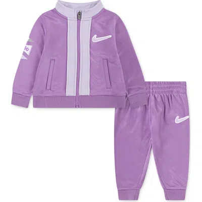 Nike Babies'  Swoosh Track Suit In Purple