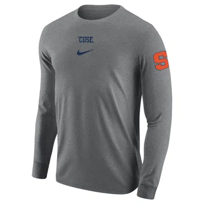 Nike Syracuse  Men's College Long-sleeve T-shirt In Grey