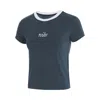 Nike Sportswear Chill Logo Embroidered T-shirt In Armory Navy/white