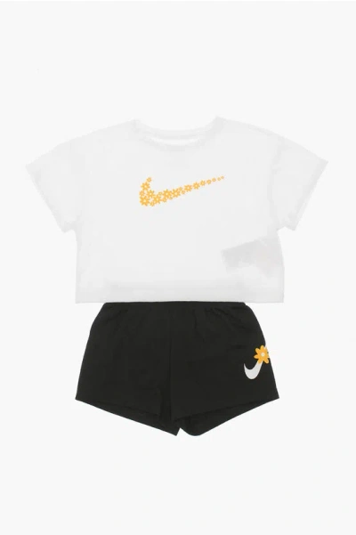 Nike T-shirt And Shorts Sport Daisy Set In White