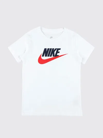 Nike T-shirt  Kids Color White In White