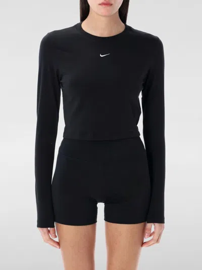 Nike T-shirt  Damen Farbe Schwarz In Schwarz