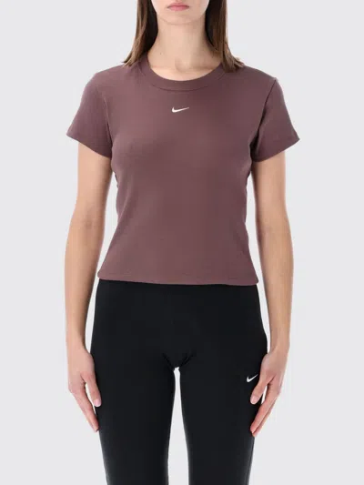Nike T-shirt  Woman Color Burgundy