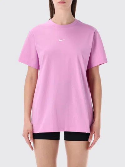Nike T-shirt  Woman Color Fuchsia In Pink
