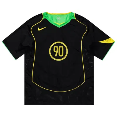 Pre-owned Nike T90 Dri-fit Soccer Jersey 'black/green Spark/opti Yellow' | Men's Size S