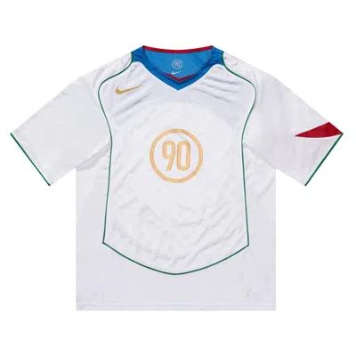 Pre-owned Nike T90 Dri-fit Soccer Jersey 'white/italy Blue/sport Red/metallic Gold' | Men's Size Xl