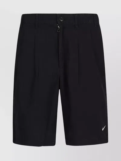 Nike Tailored Shorts With Buttoned Back Pockets And Pleats In Black