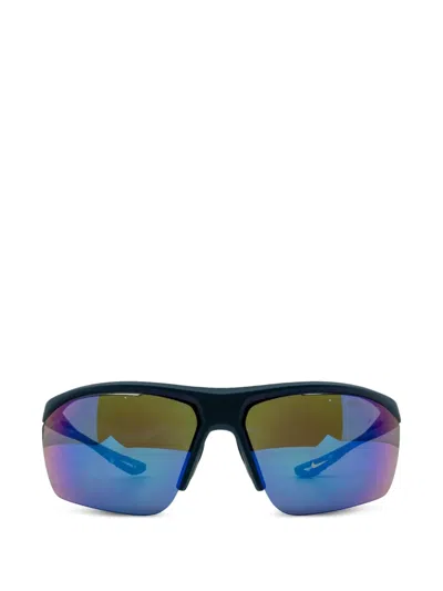 Nike Tailwind S Turquoise Mirror Sunglasses In Black