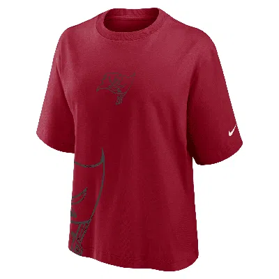 Nike Tampa Bay Buccaneers Boxy  Women's Nfl T-shirt In Red