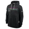 Nike Tampa Bay Buccaneers Crucial Catch Sideline  Men's Dri-fit Nfl Pullover Hoodie In Black