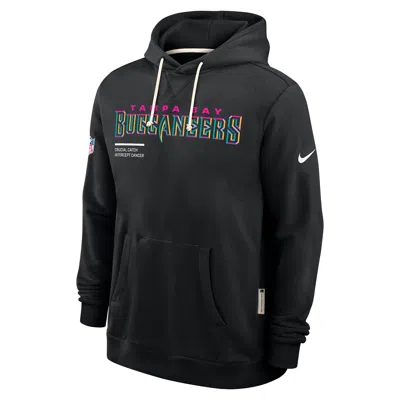 Nike Tampa Bay Buccaneers Crucial Catch Sideline  Men's Dri-fit Nfl Pullover Hoodie In Black