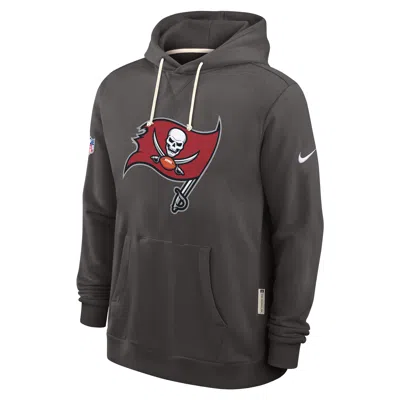 Nike Tampa Bay Buccaneers Initial Home Sideline  Men's Dri-fit Nfl Pullover Hoodie In Gray
