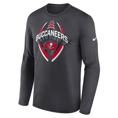 Nike Tampa Bay Buccaneers Legend Icon  Men's Dri-fit Nfl Long-sleeve T-shirt In Gray