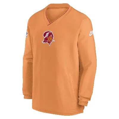 Nike Tampa Bay Buccaneers Logo  Men's Nfl Long-sleeve Windshirt In Orange