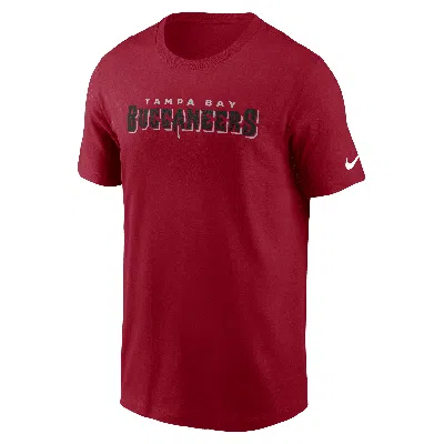 Nike Tampa Bay Buccaneers Primetime Wordmark Essential  Men's Nfl T-shirt In Red