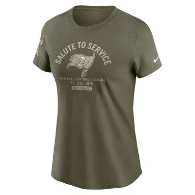 Nike Tampa Bay Buccaneers Salute To Service Sideline  Women's Nfl T-shirt In Brown