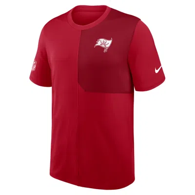 Nike Tampa Bay Buccaneers Sideline Coach  Men's Dri-fit Nfl Top In Red