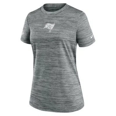 Nike Tampa Bay Buccaneers Sideline Team Issue Velocity  Women's Dri-fit Nfl T-shirt In Gray