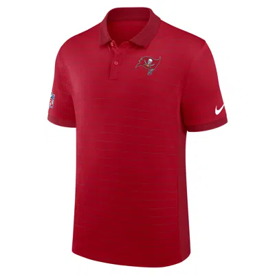 Nike Tampa Bay Buccaneers Sideline Victory Stripe  Men's Dri-fit Nfl Polo In Red