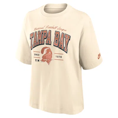Nike Tampa Bay Buccaneers Vintage Mod Boxy  Women's Nfl T-shirt In Neutral