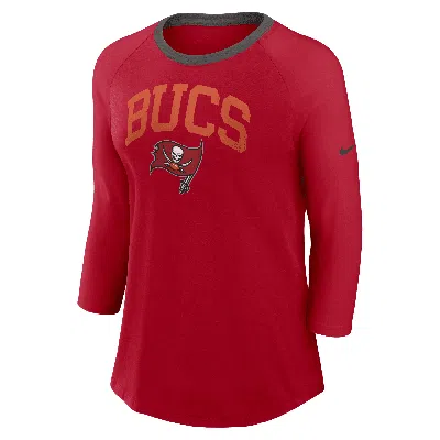 Nike Tampa Bay Buccaneers  Women's Nfl 3/4-sleeve T-shirt In Red