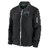 Nike Men's Black Tampa Bay Rays 2024 City Connect Authentic Collection Game Time Full-zip Bomber Jacket In Black