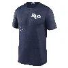 Nike Men's Navy Tampa Bay Rays Authentic Collection Early Work Tri-blend Performance T-shirt In Blue