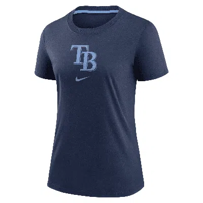 Nike Tampa Bay Rays Authentic Collection Early Work  Women's Mlb T-shirt In Blue