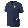 Nike Men's Navy Tampa Bay Rays Authentic Collection Raglan Short Sleeve Windshirt