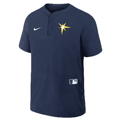 NIKE TAMPA BAY RAYS AUTHENTIC COLLECTION  MEN'S MLB SHORT-SLEEVE WINDSHIRT,1015855369
