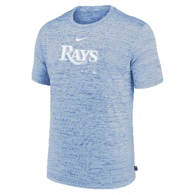 Nike Tampa Bay Rays Authentic Collection Practice Velocity  Men's Dri-fit Mlb T-shirt In Blue