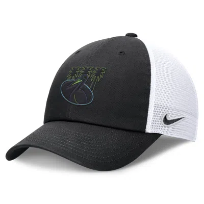 Nike Tampa Bay Rays City Connect Club  Men's Mlb Trucker Adjustable Hat In Black