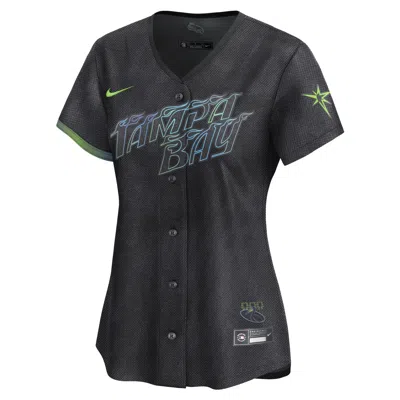 Nike Tampa Bay Rays City Connect  Women's Dri-fit Adv Mlb Limited Jersey In Grey