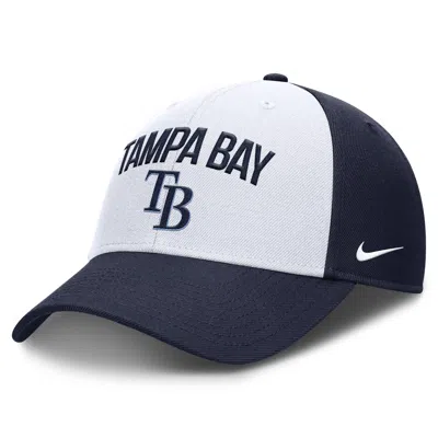 Nike Tampa Bay Rays Club  Men's Dri-fit Mlb Adjustable Hat In White