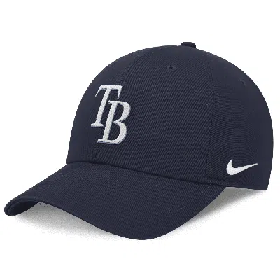 Nike Tampa Bay Rays Evergreen Club  Men's Mlb Adjustable Hat In Blue