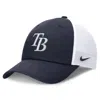 Nike Tampa Bay Rays Evergreen Club  Men's Mlb Trucker Adjustable Hat In Blue