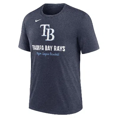 Nike Tampa Bay Rays Logo  Men's Mlb T-shirt In Blue